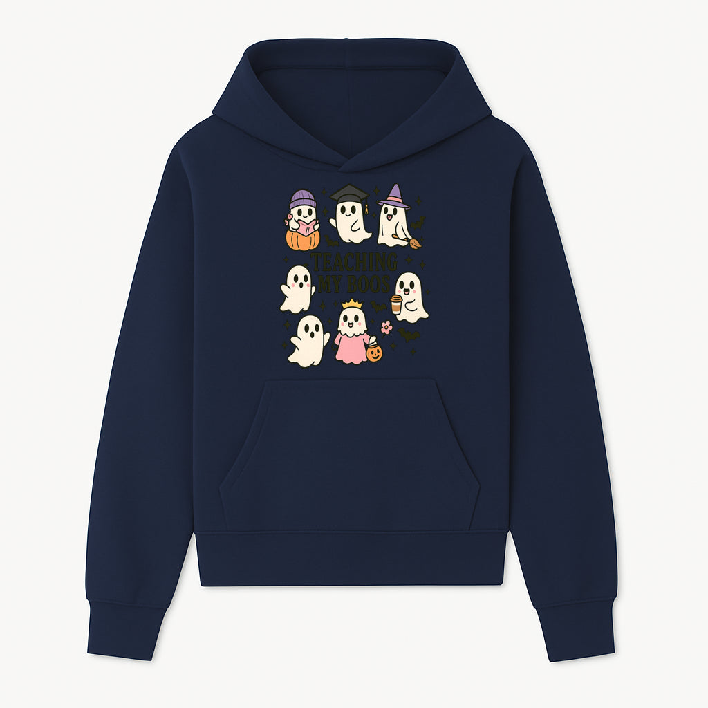 Teaching My Boos Ghosts Halloween Graphic T-Shirt | Cute Cartoon Spirits, Spooky Fun, Halloween Apparel for Kids & Adults - Hoodie 1758093376311.jpg