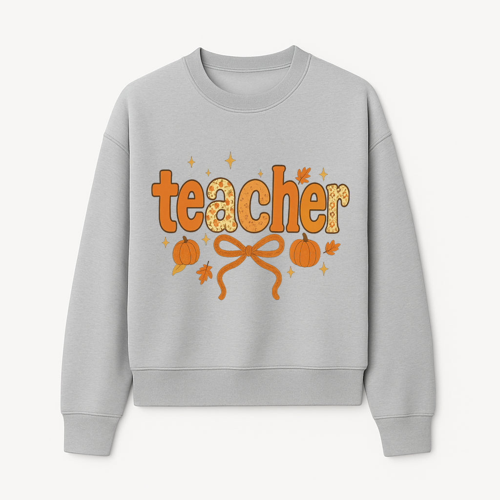Fall Teacher Decor, Pumpkin Autumn Theme, Cute Teacher Gift, Seasonal Classroom Art, Educational Wall Decor, Cheerful Teacher Sign - Sweatshirt 1758093376340.jpg