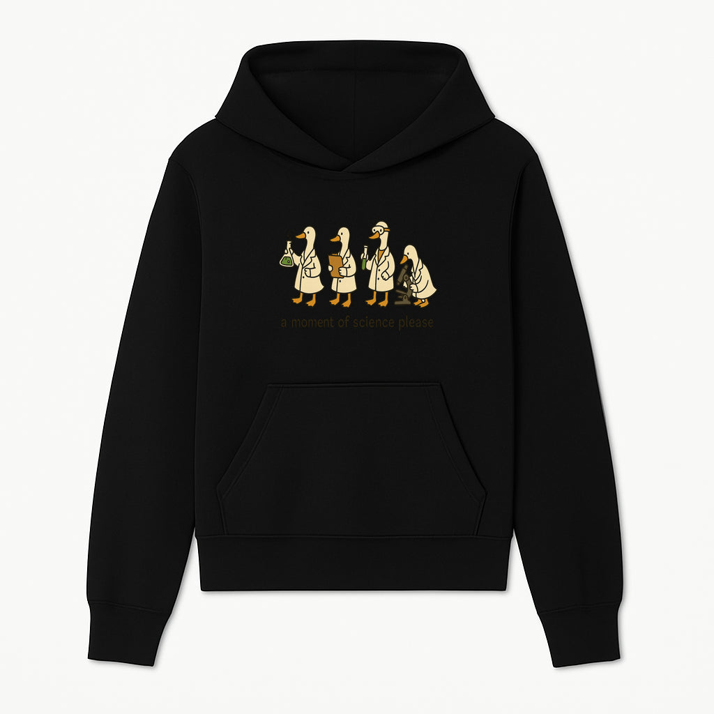 Funny Science Ducks Print - A Moment of Science Please - Cute Lab Ducks Illustration for Kids, Science Lovers, Home Decor - Hoodie 1758093376423.jpg