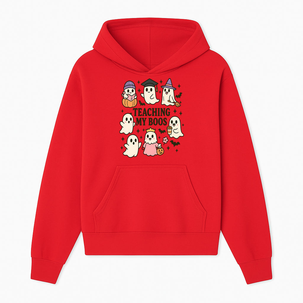 Teaching My Boos Ghosts Halloween Graphic T-Shirt | Cute Cartoon Spirits, Spooky Fun, Halloween Apparel for Kids & Adults - Hoodie 1758093376556.jpg