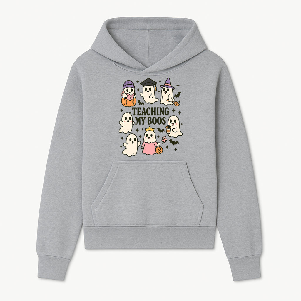 Teaching My Boos Ghosts Halloween Graphic T-Shirt | Cute Cartoon Spirits, Spooky Fun, Halloween Apparel for Kids & Adults - Hoodie 1758093376691.jpg