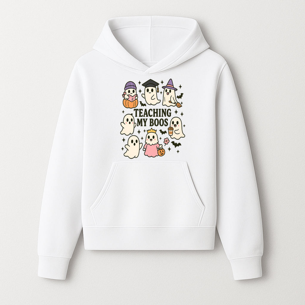 Teaching My Boos Ghosts Halloween Graphic T-Shirt | Cute Cartoon Spirits, Spooky Fun, Halloween Apparel for Kids & Adults - Hoodie 1758093376903.jpg