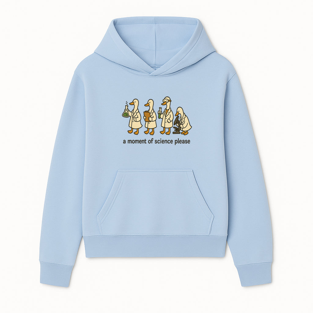 Funny Science Ducks Print - A Moment of Science Please - Cute Lab Ducks Illustration for Kids, Science Lovers, Home Decor - Hoodie 1758093377085.jpg