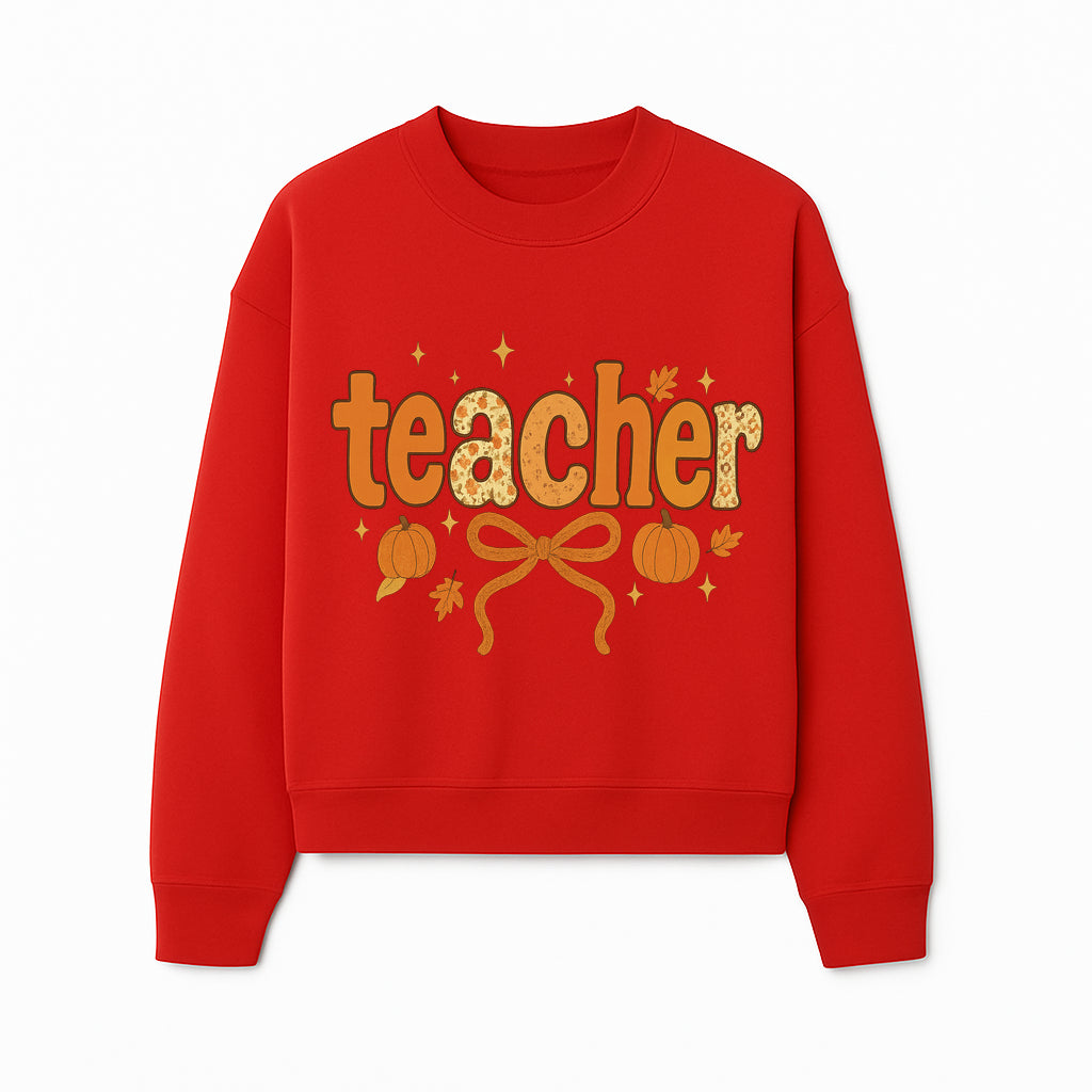 Fall Teacher Decor, Pumpkin Autumn Theme, Cute Teacher Gift, Seasonal Classroom Art, Educational Wall Decor, Cheerful Teacher Sign - Sweatshirt 1758093377177.jpg