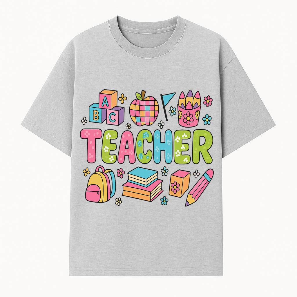 Colorful Teacher Decor, Classroom Art Print, Fun Educational Gifts, Artistic Nursery Decor, Back to School Supplies, Teaching Motivation - T-shirt 1758093377257.jpg