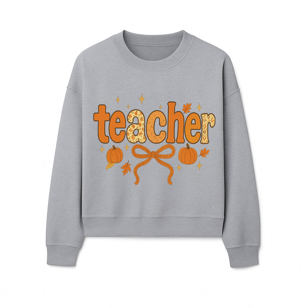 Fall Teacher Decor, Pumpkin Autumn Theme, Cute Teacher Gift, Seasonal Classroom Art, Educational Wall Decor, Cheerful Teacher Sign - Sweatshirt 1758093377328.jpg