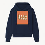 Cute Ghosts Reading, Writing, Drinking, and Celebrating Halloween Graphic Tee, Cozy Fall Top, Halloween Costume Shirt for Kids and Adults - Hoodie 1758093377392.jpg