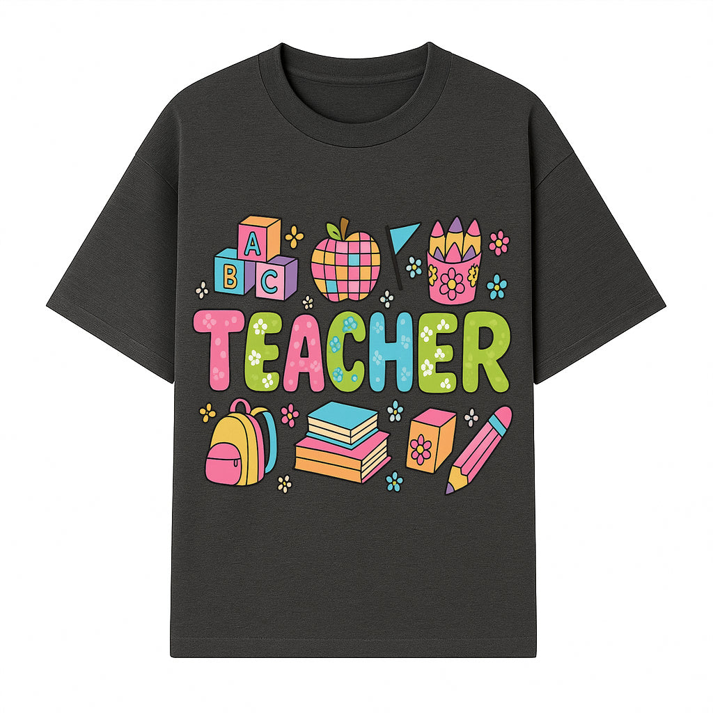Colorful Teacher Decor, Classroom Art Print, Fun Educational Gifts, Artistic Nursery Decor, Back to School Supplies, Teaching Motivation - T-shirt 1758093377649.jpg
