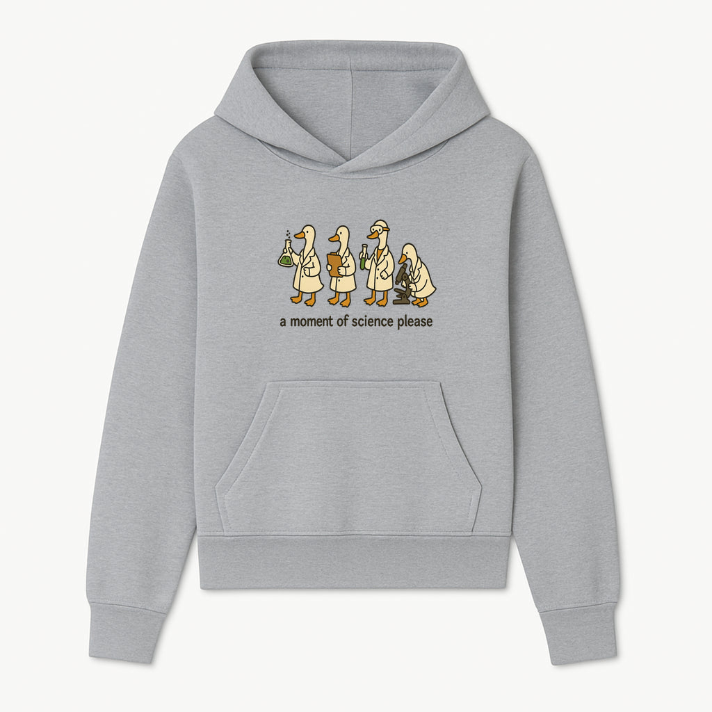 Funny Science Ducks Print - A Moment of Science Please - Cute Lab Ducks Illustration for Kids, Science Lovers, Home Decor - Hoodie 1758093378037.jpg