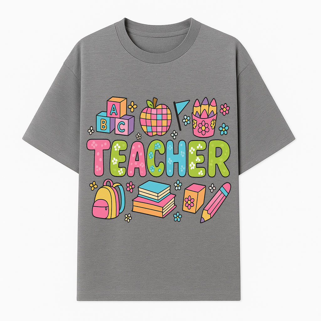 Colorful Teacher Decor, Classroom Art Print, Fun Educational Gifts, Artistic Nursery Decor, Back to School Supplies, Teaching Motivation - T-shirt 1758093378062.jpg