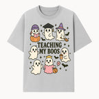 Teaching My Boos Ghosts Halloween Graphic T-Shirt | Cute Cartoon Spirits, Spooky Fun, Halloween Apparel for Kids & Adults - T-shirt 1758093378388.jpg