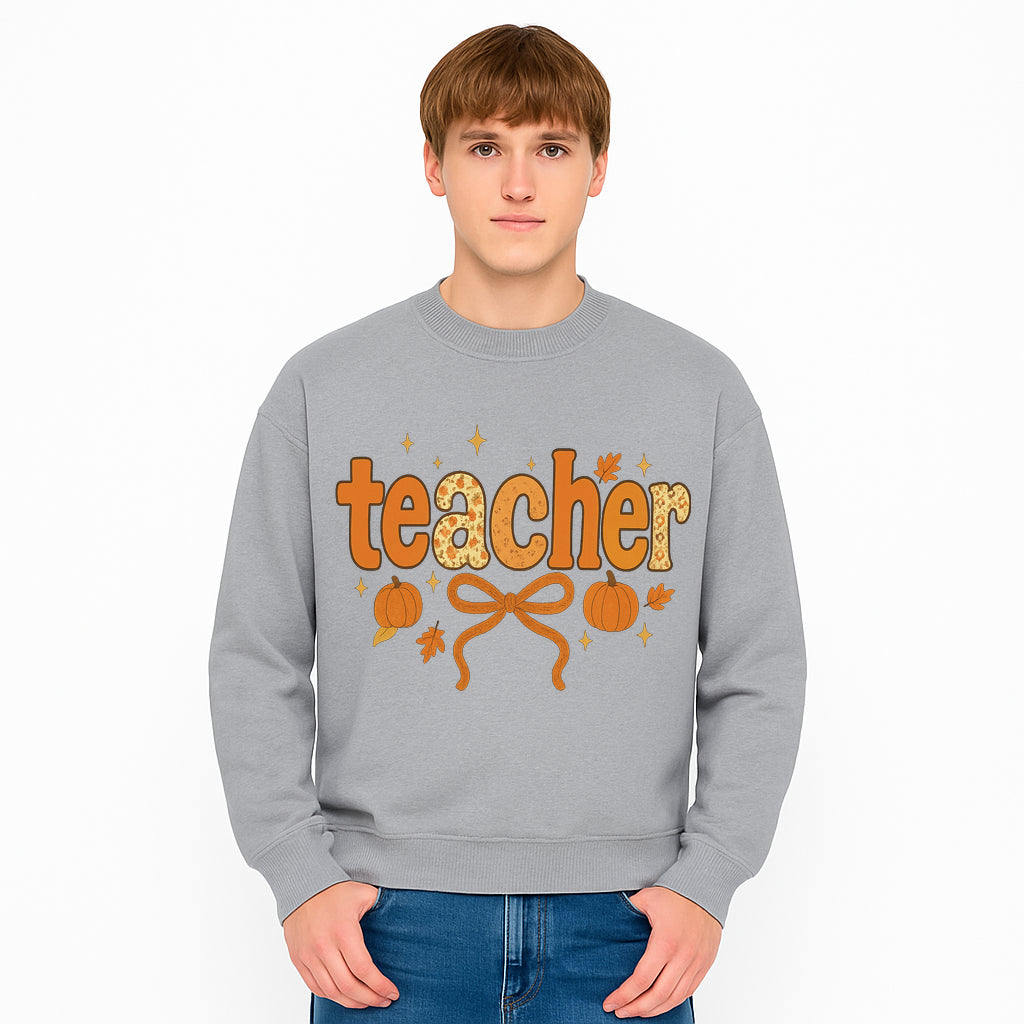 Fall Teacher Decor, Pumpkin Autumn Theme, Cute Teacher Gift, Seasonal Classroom Art, Educational Wall Decor, Cheerful Teacher Sign - Sweatshirt 1758093378676.jpg