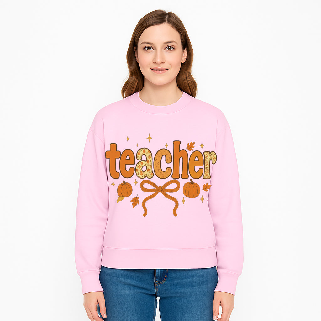 Fall Teacher Decor, Pumpkin Autumn Theme, Cute Teacher Gift, Seasonal Classroom Art, Educational Wall Decor, Cheerful Teacher Sign - Sweatshirt 1758093378830.jpg