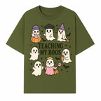 Teaching My Boos Ghosts Halloween Graphic T-Shirt | Cute Cartoon Spirits, Spooky Fun, Halloween Apparel for Kids & Adults - T-shirt 1758093378847.jpg