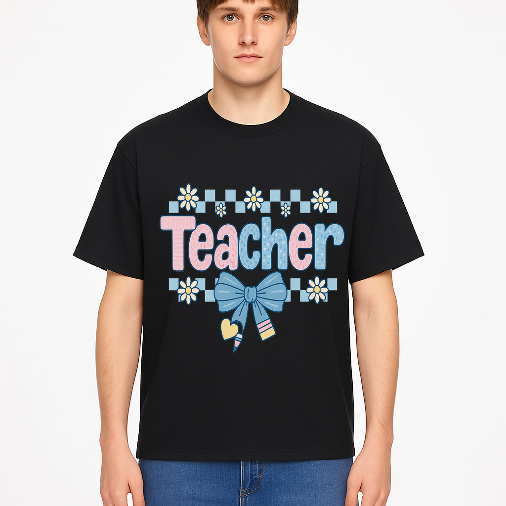 Teacher Appreciation Decor with Colorful Bow and Flowers - Perfect Gift for Educators and Classroom Decorations - T-shirt 1758093379212.jpg