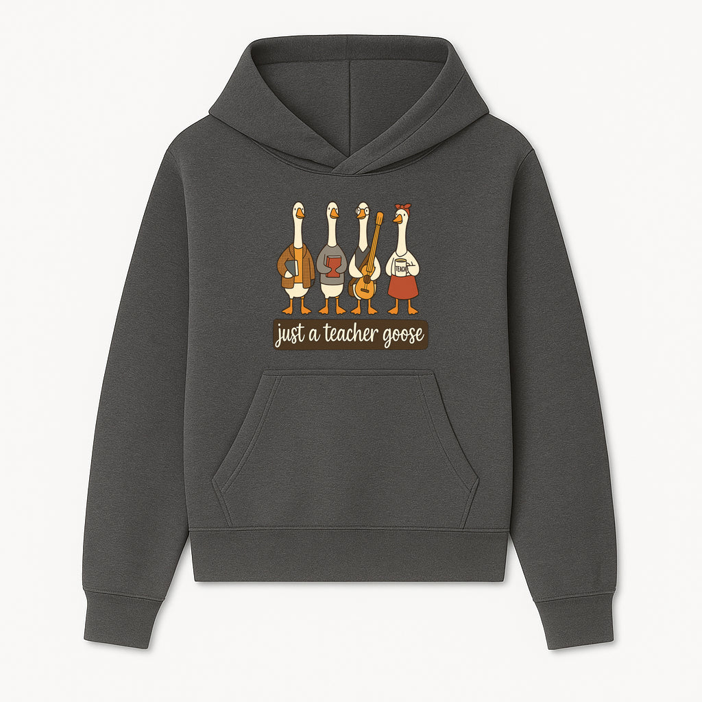 Teacher Goose Art Print | Cute Teacher Gift | Whimsical Classroom Decor | Fun Educational Decor | Nursery Wall Art - Hoodie 1758093379516.jpg