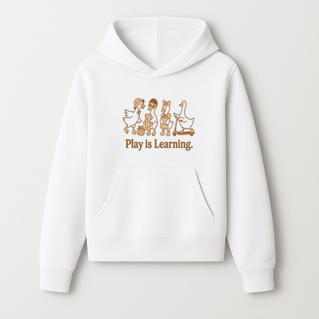 Play is Learning: Cute Cartoon Ducks with Gifts and Toys for Kids' Educational Decor - Hoodie 1758093379753.jpg