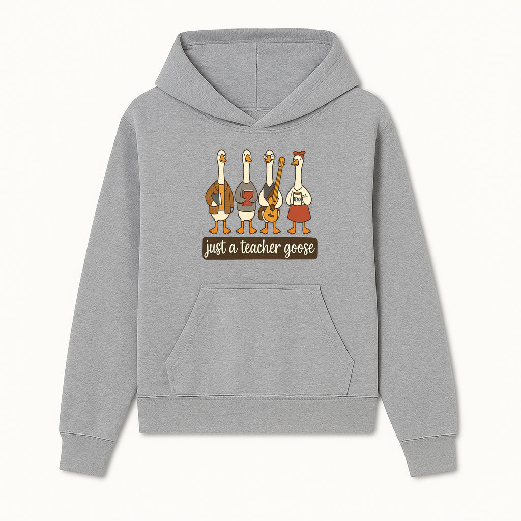 Teacher Goose Art Print | Cute Teacher Gift | Whimsical Classroom Decor | Fun Educational Decor | Nursery Wall Art - Hoodie 1758093379862.jpg