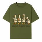 Funny Science Ducks Print - A Moment of Science Please - Cute Lab Ducks Illustration for Kids, Science Lovers, Home Decor - T-shirt 1758093380292.jpg