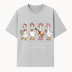 Silly Goose Inclusion Art Print - Everyone Belongs Theme, Cute Ducks with Accessories, Positive Vibes Wall Decor for Home or Kids' Room - T-shirt 1758093380409.jpg