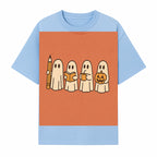 Cute Ghosts Reading, Writing, Drinking, and Celebrating Halloween Graphic Tee, Cozy Fall Top, Halloween Costume Shirt for Kids and Adults - T-shirt 1758093380468.jpg