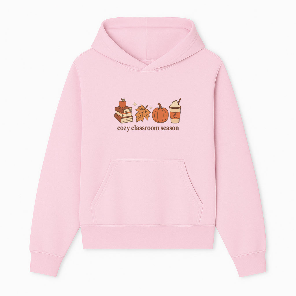 Cozy Classroom Season Fall Decor - Apple, Books, Pumpkin, Maple Leaf - Autumn Classroom Wall Art for Teachers and Students - Hoodie 1758093380487.jpg