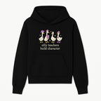Silly Teachers Build Character - Cute Duck Illustration, Educational Gift, Fun Classroom Decor, Teacher Appreciation, Kids Learning - Hoodie 1758093380586.jpg