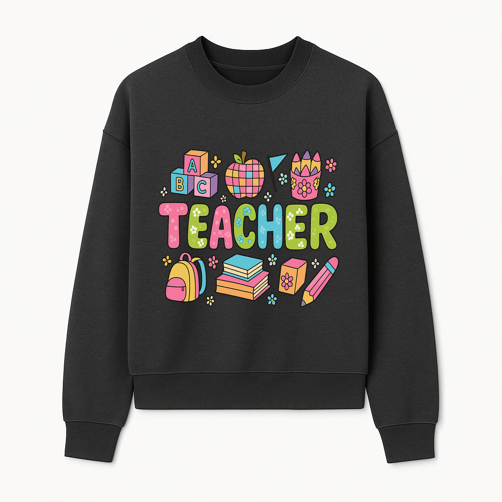 Colorful Teacher Decor, Classroom Art Print, Fun Educational Gifts, Artistic Nursery Decor, Back to School Supplies, Teaching Motivation - Sweatshirt 1758093381203.jpg