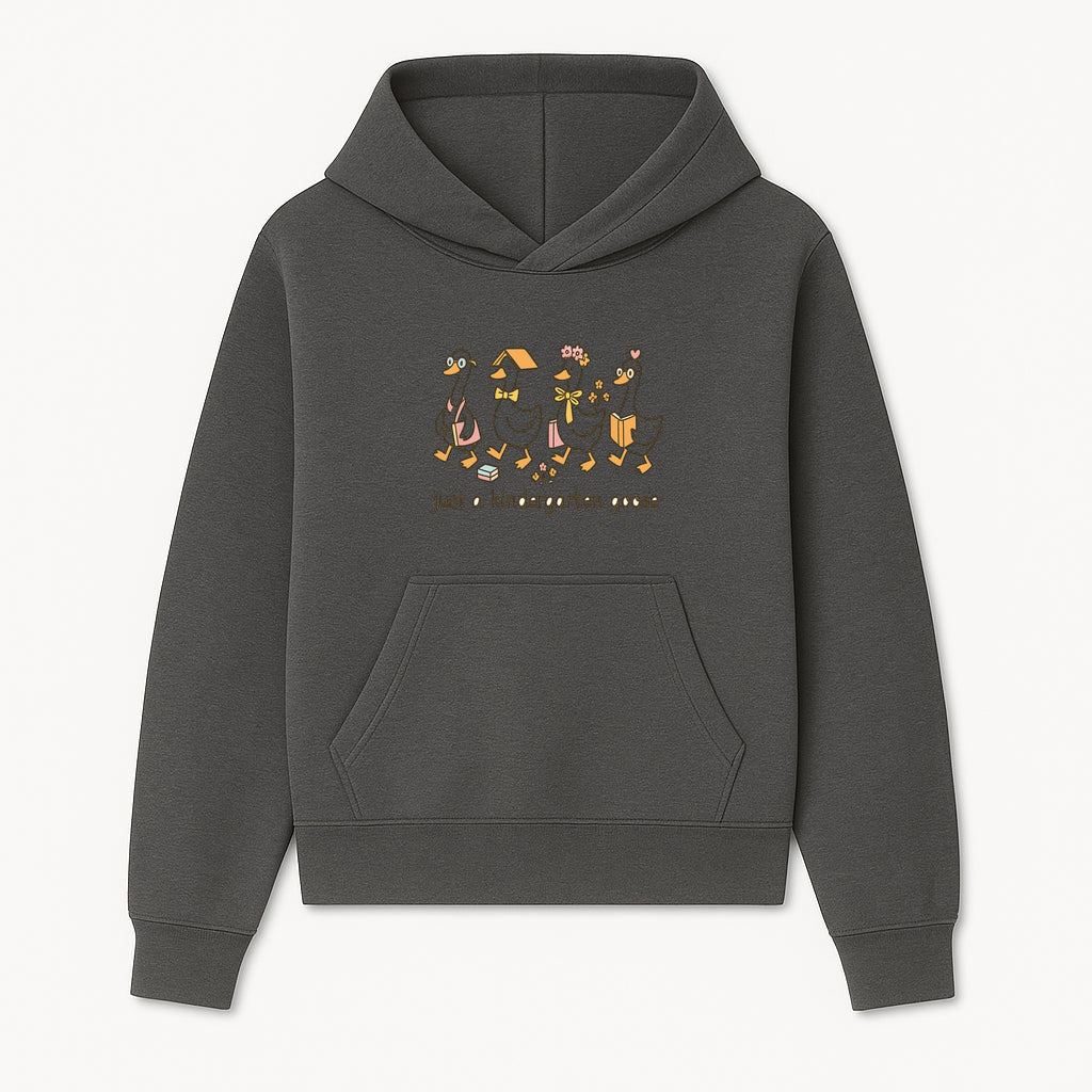 Just a Kindergarten Goose Funny Duck Design for Kids' Apparel and Accessories - Hoodie 1758093381528.jpg
