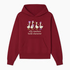 Silly Teachers Build Character - Cute Duck Illustration, Educational Gift, Fun Classroom Decor, Teacher Appreciation, Kids Learning - Hoodie 1758093381652.jpg