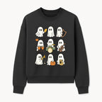 Ghostly Music Band Halloween Art Print, Cute Cartoon Ghosts Playing Instruments, Festive Decor for Parties and Celebrations - Sweatshirt 1758093381821.jpg