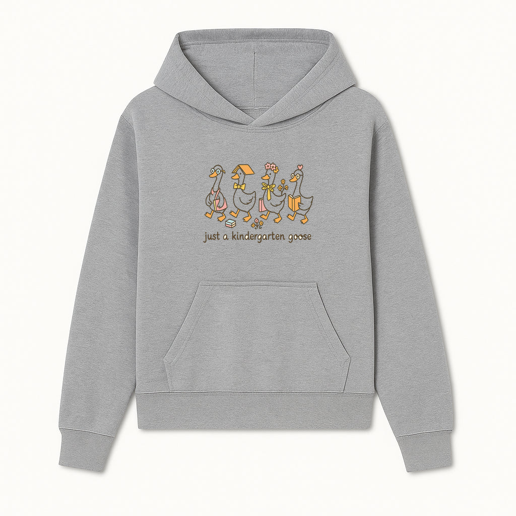 Just a Kindergarten Goose Funny Duck Design for Kids' Apparel and Accessories - Hoodie 1758093381827.jpg