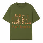 Play is Learning: Cute Cartoon Ducks with Gifts and Toys for Kids' Educational Decor - T-shirt 1758093381852.jpg