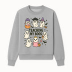 Teaching My Boos Ghosts Halloween Graphic T-Shirt | Cute Cartoon Spirits, Spooky Fun, Halloween Apparel for Kids & Adults - Sweatshirt 1758093381940.jpg