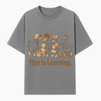 Play is Learning: Cute Cartoon Ducks with Gifts and Toys for Kids' Educational Decor - T-shirt 1758093381999.jpg