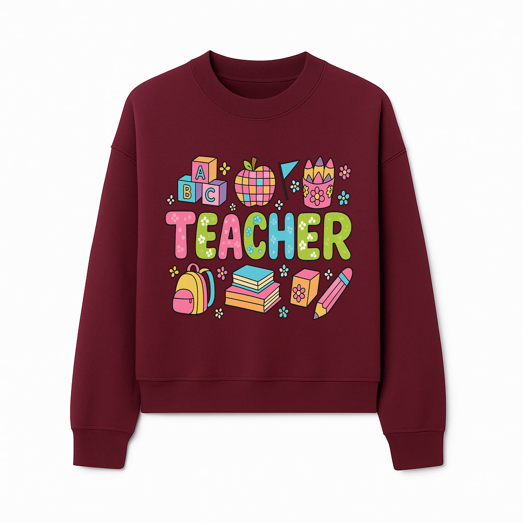 Colorful Teacher Decor, Classroom Art Print, Fun Educational Gifts, Artistic Nursery Decor, Back to School Supplies, Teaching Motivation - Sweatshirt 1758093382075.jpg