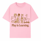Play is Learning: Cute Cartoon Ducks with Gifts and Toys for Kids' Educational Decor - T-shirt 1758093382345.jpg