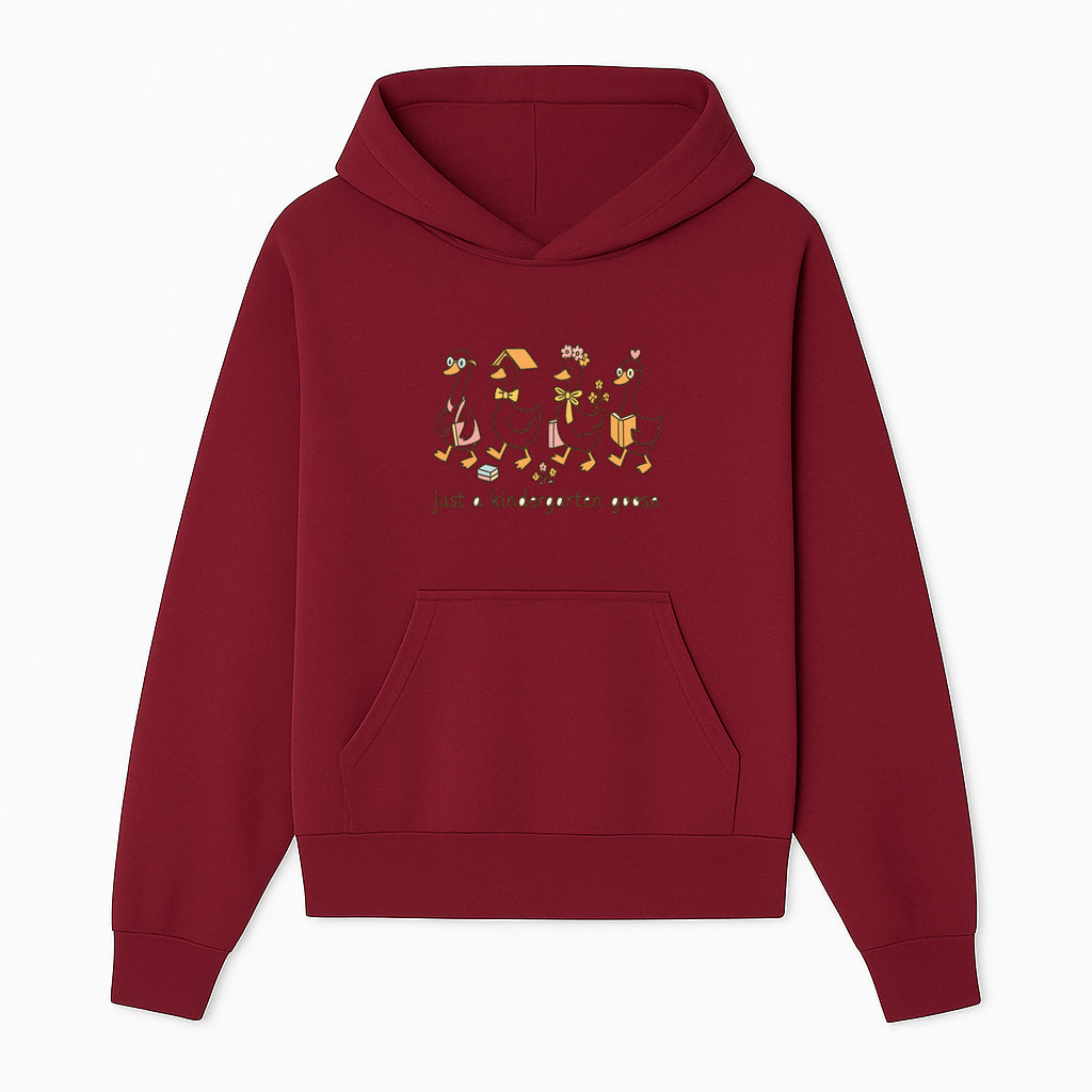 Just a Kindergarten Goose Funny Duck Design for Kids' Apparel and Accessories - Hoodie 1758093382400.jpg