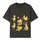 Funny Duck Art Print - 'Most Definitely Not All in a Row' - Quirky Home Decor, Cute Animal Illustration, Whimsical Gift - T-shirt 1758093382476.jpg