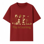 Play is Learning: Cute Cartoon Ducks with Gifts and Toys for Kids' Educational Decor - T-shirt 1758093382527.jpg