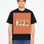 Cute Ghosts Reading, Writing, Drinking, and Celebrating Halloween Graphic Tee, Cozy Fall Top, Halloween Costume Shirt for Kids and Adults - T-shirt 1758093382679.jpg