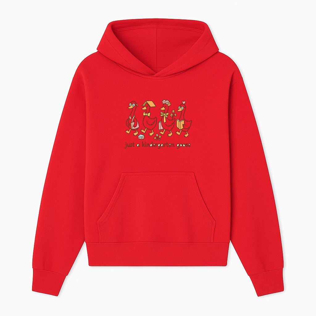Just a Kindergarten Goose Funny Duck Design for Kids' Apparel and Accessories - Hoodie 1758093382740.jpg