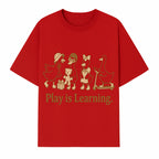 Play is Learning: Cute Cartoon Ducks with Gifts and Toys for Kids' Educational Decor - T-shirt 1758093382800.jpg