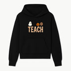 Halloween Teacher Decor | Cute Ghost, Bat, Pumpkin, Spiderweb | Floral 'Teach' Sign | Classroom Wall Art | Fall Aesthetic - Hoodie 1758093382950.jpg