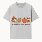Cozy Classroom Season Fall Decor - Apple, Books, Pumpkin, Maple Leaf - Autumn Classroom Wall Art for Teachers and Students - T-shirt 1758093382962.jpg