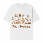 Play is Learning: Cute Cartoon Ducks with Gifts and Toys for Kids' Educational Decor - T-shirt 1758093383161.jpg