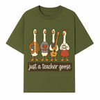 Teacher Goose Art Print | Cute Teacher Gift | Whimsical Classroom Decor | Fun Educational Decor | Nursery Wall Art - T-shirt 1758093383212.jpg