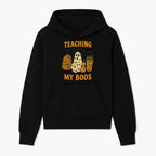 Teaching My Boos Halloween Ghosts & Leopard Print Backpack T-Shirt, Cute Teacher Gift for Kids, Spooky Season Apparel - Hoodie 1758093383454.jpg