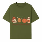 Cozy Classroom Season Fall Decor - Apple, Books, Pumpkin, Maple Leaf - Autumn Classroom Wall Art for Teachers and Students - T-shirt 1758093383490.jpg