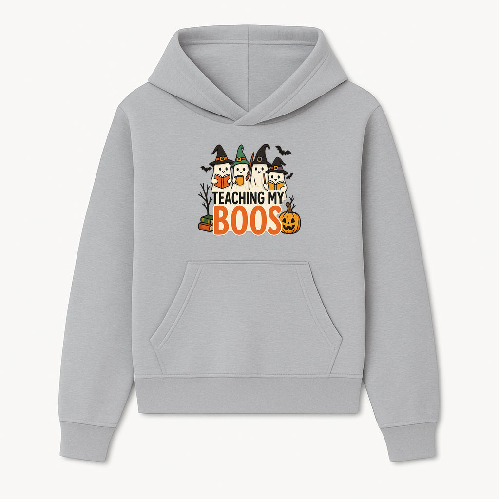 Teaching My Boos Halloween Ghosts Graphic Tee, Cute Witch Ghosts, Spooky Fun, Fall Apparel for Kids and Adults - Hoodie 1758093383715.jpg